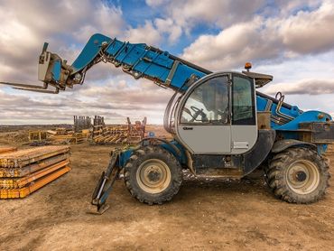 A telescopic materials handler.